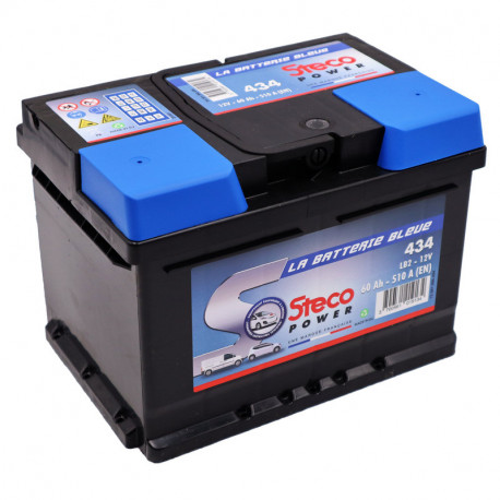 Batterie 12V 60Ah 510A 242x175x175 mm stecopower - 434