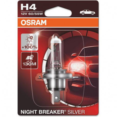 Night Breaker® Silver H4 60/55 W 12 V